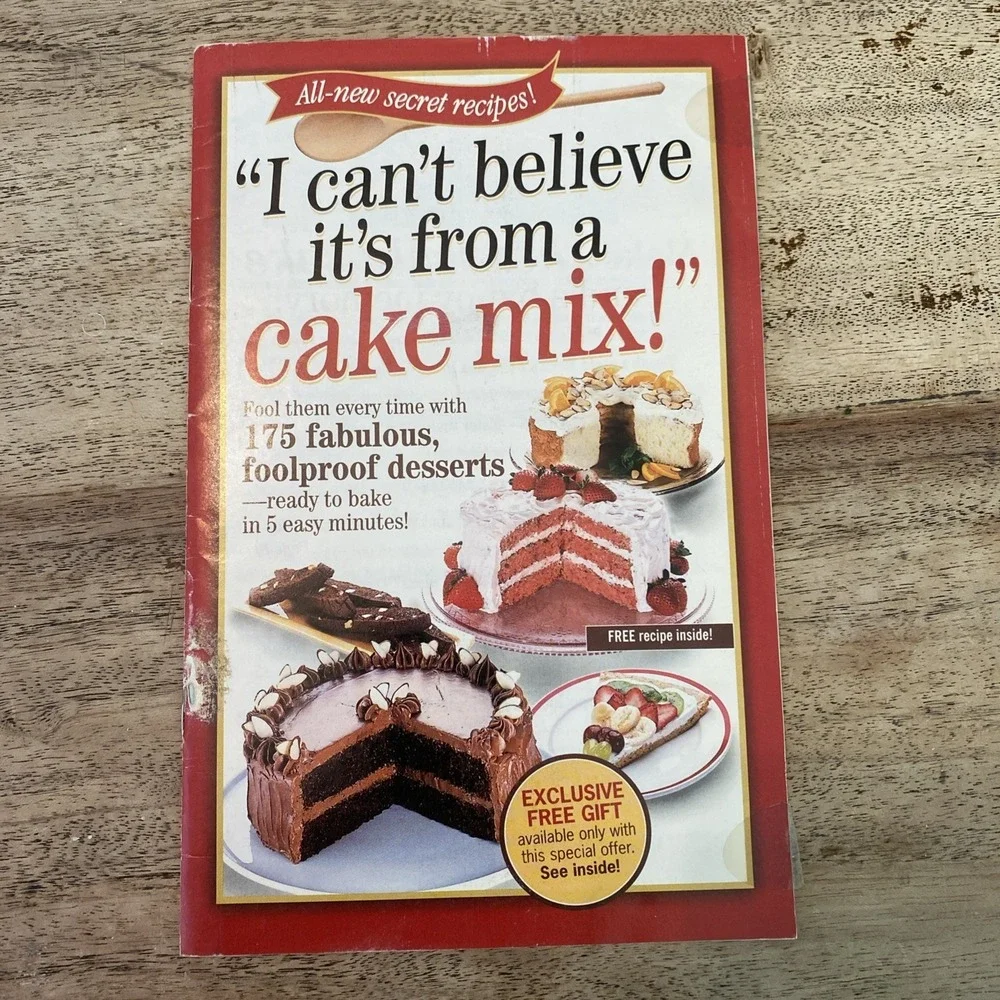 Lot of 3 Vintage Recipe booklets Cake, pastry, Baked goods, meal ideas and bread